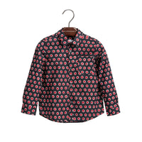Chemise en coton avec imprimé à pois - Parade Red