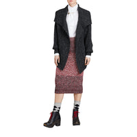 Cardigan oversize en laine et cachemire mélangés - Black