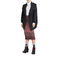Cardigan oversize en laine et cachemire mélangés - Black