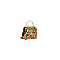 Sac à main DK88 moyen à imprimé Splash - Ochre Yellow