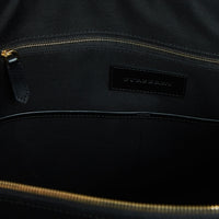 Fourre-tout à motif London check avec éléments en cuir - Charcoal & Black