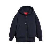 Bomber réversible à capuche rembourré en duvet - Parade Red