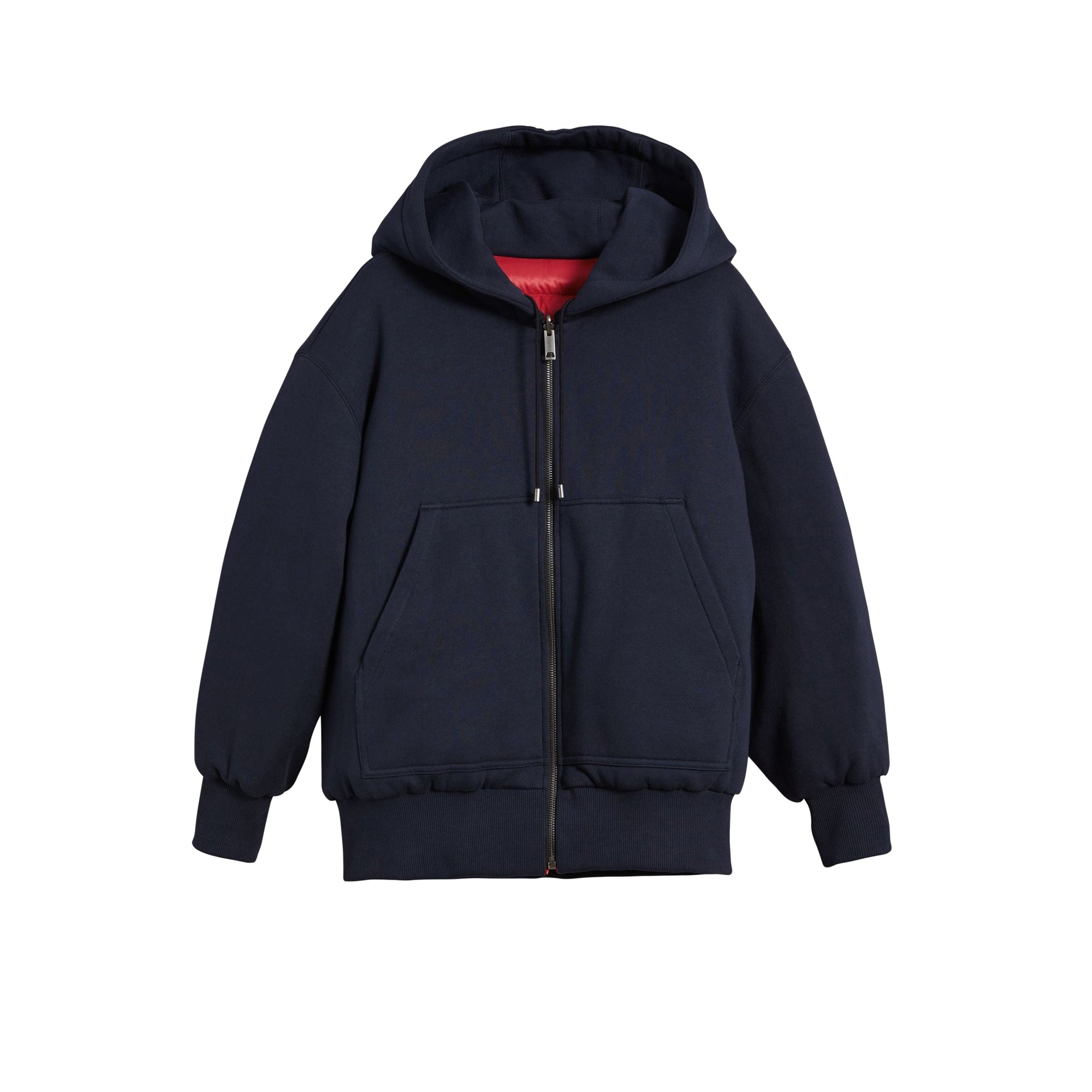 Bomber réversible à capuche rembourré en duvet - Parade Red