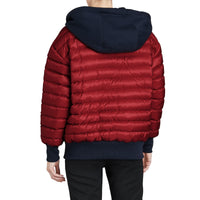 Bomber réversible à capuche rembourré en duvet - Parade Red