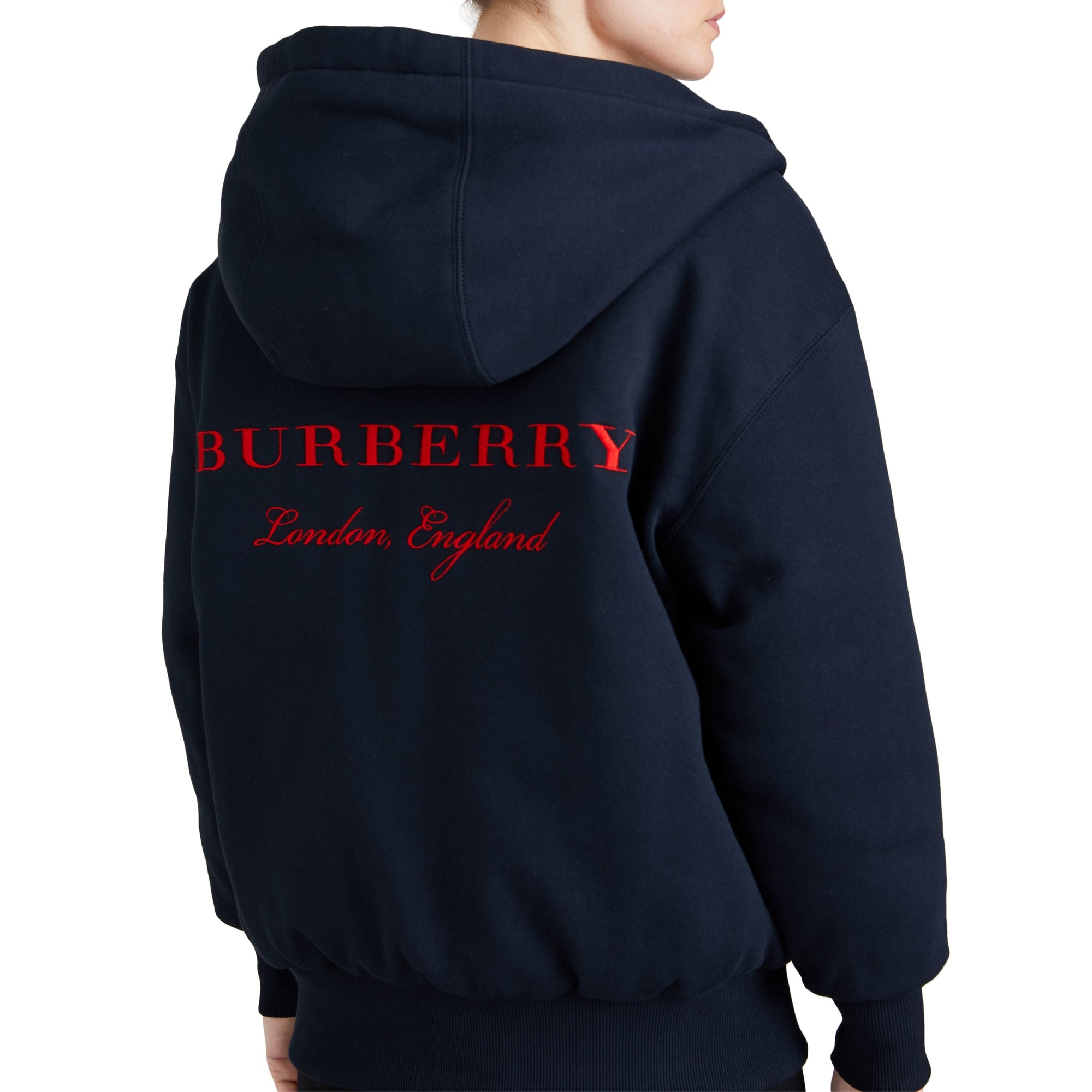 Bomber réversible à capuche rembourré en duvet - Parade Red