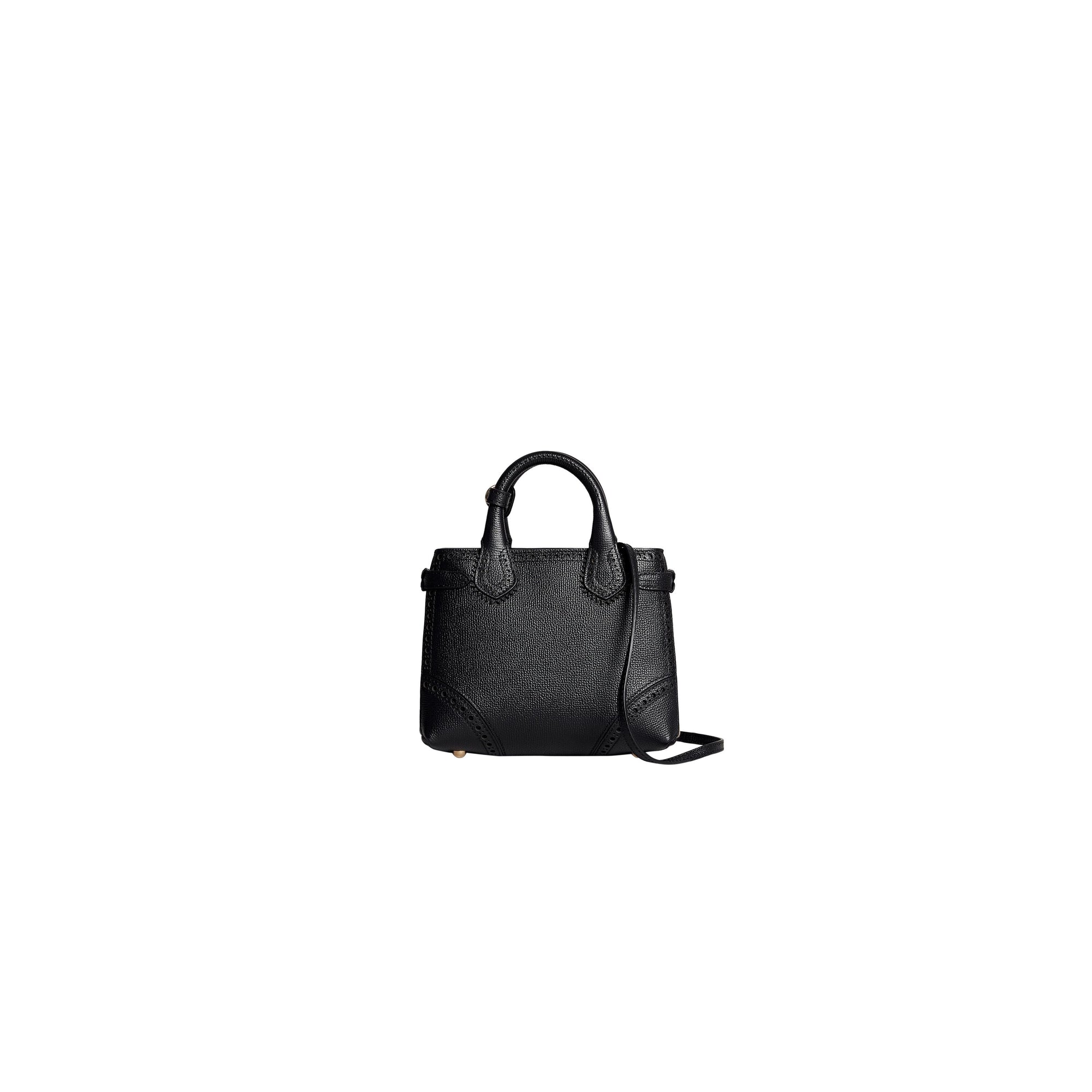 Sac The Baby Banner en cuir avec détails richelieu - Black