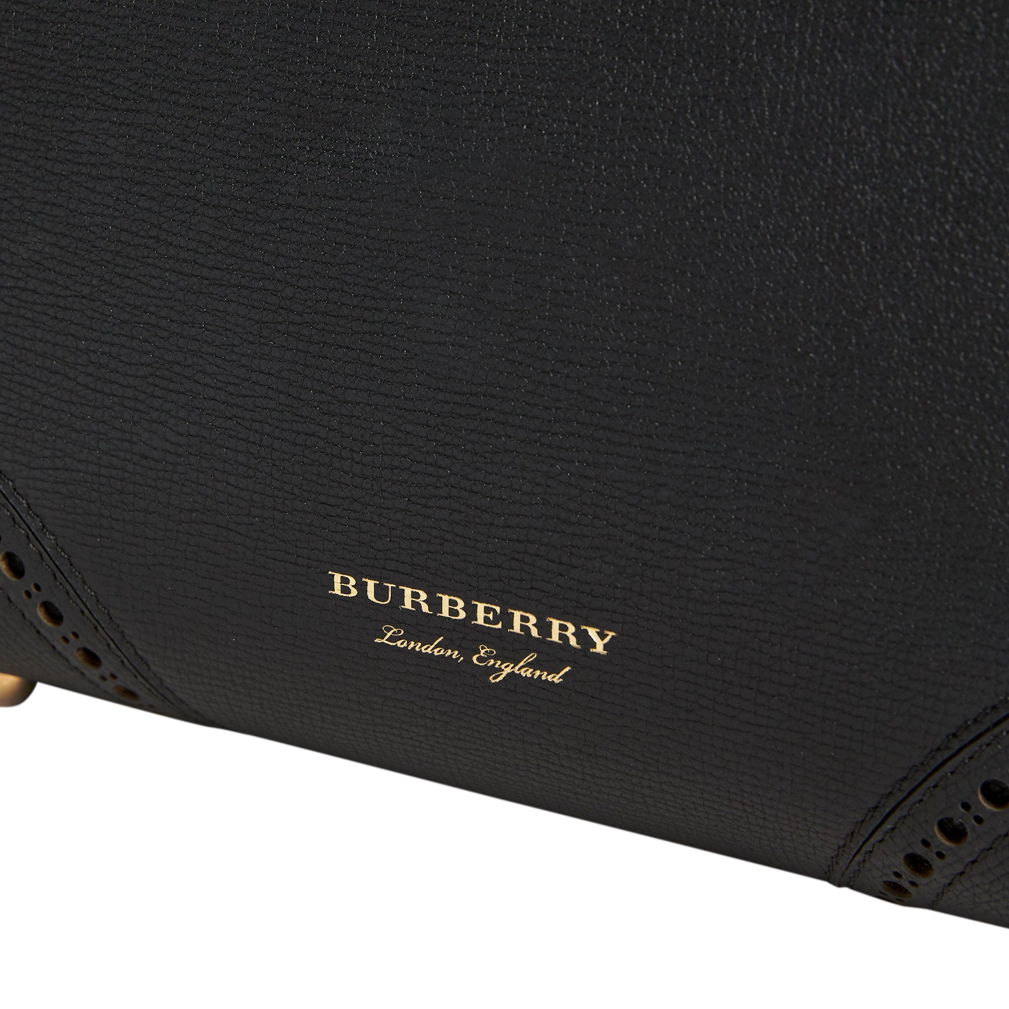 Sac The Baby Banner en cuir avec détails richelieu - Black
