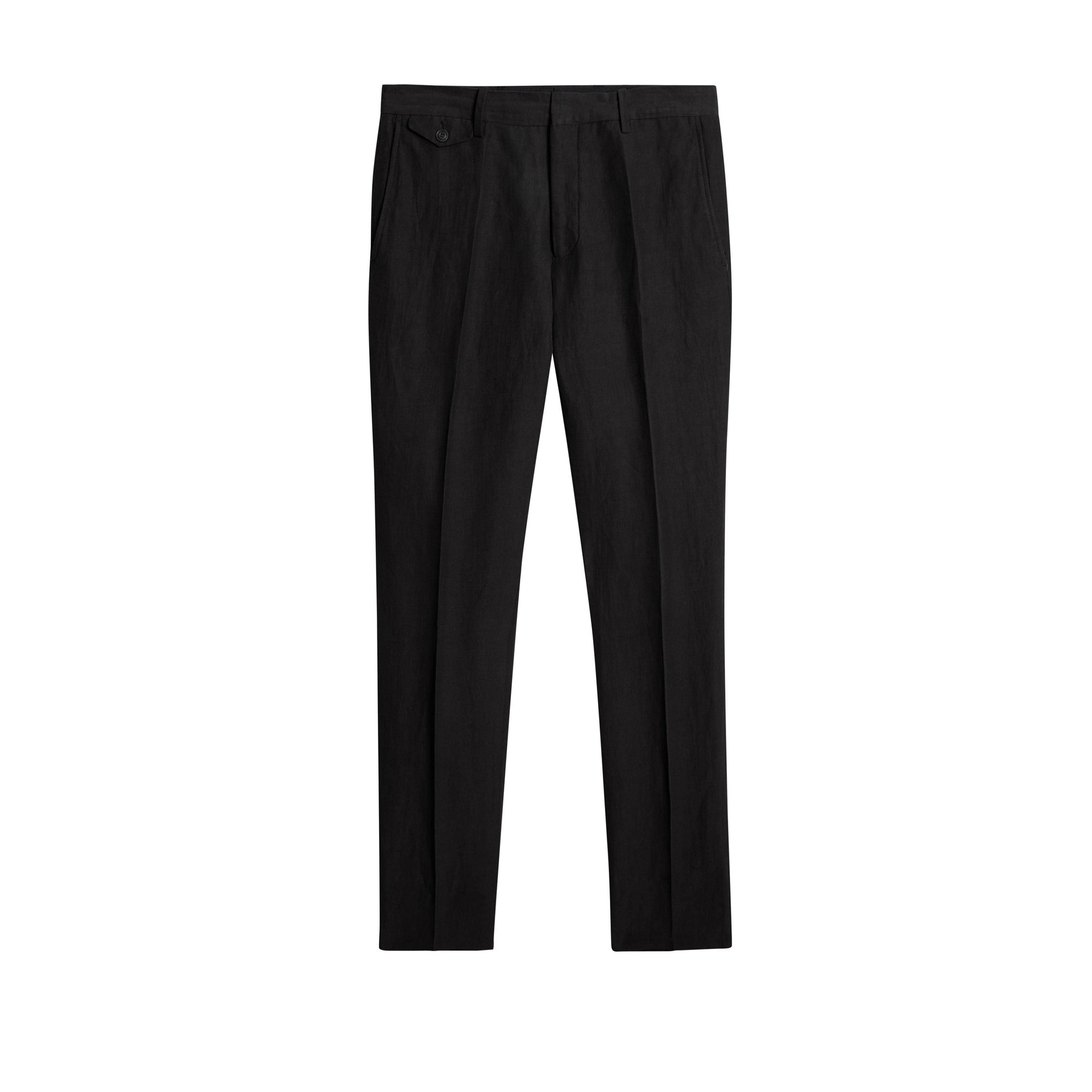 Pantalon de costume en lin et soie - Black