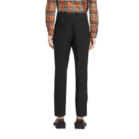 Pantalon de costume en lin et soie - Black