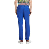 Pantalon de coupe Soho en lin - Violet Blue