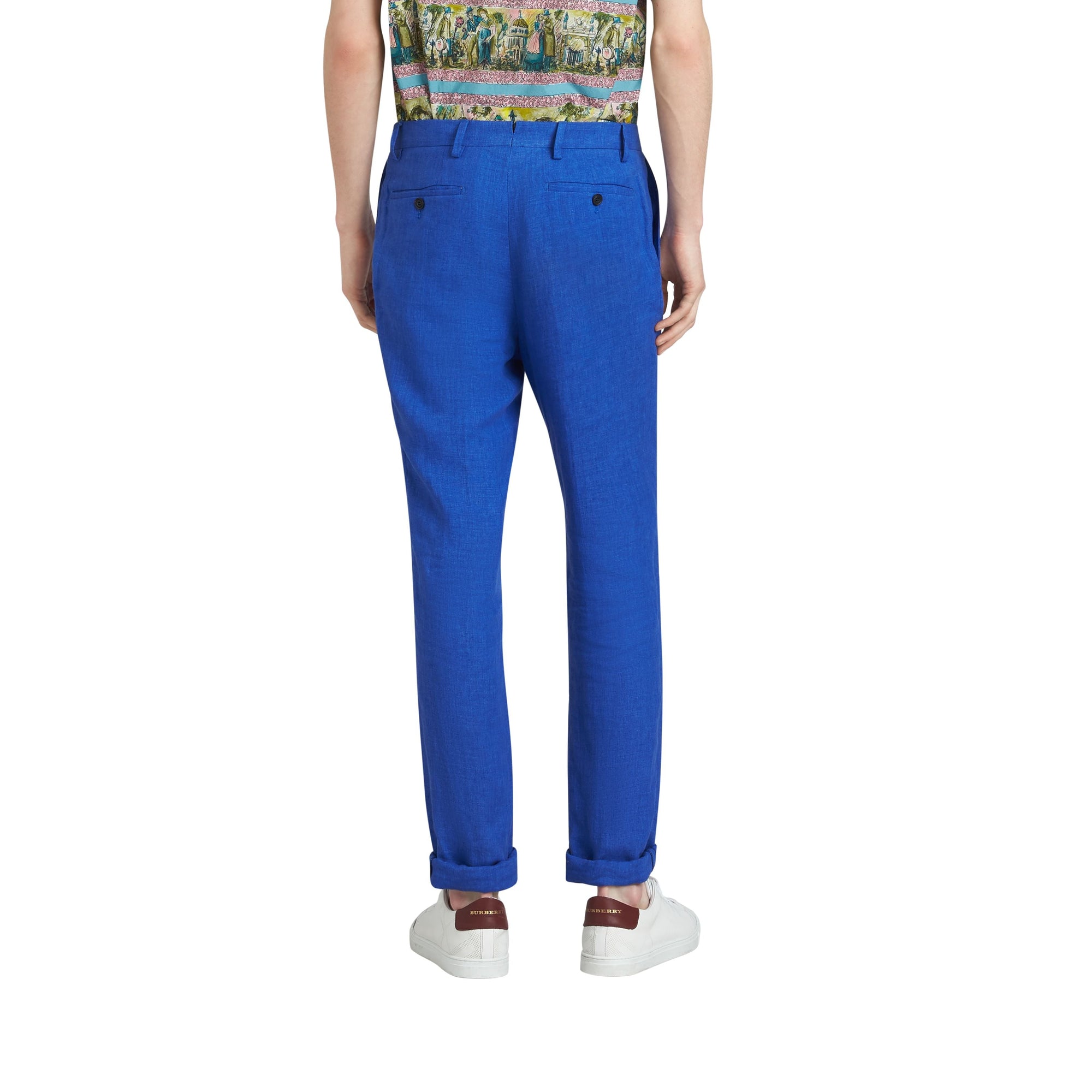 Pantalon de coupe Soho en lin - Violet Blue