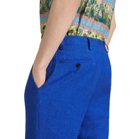 Pantalon de coupe Soho en lin - Violet Blue