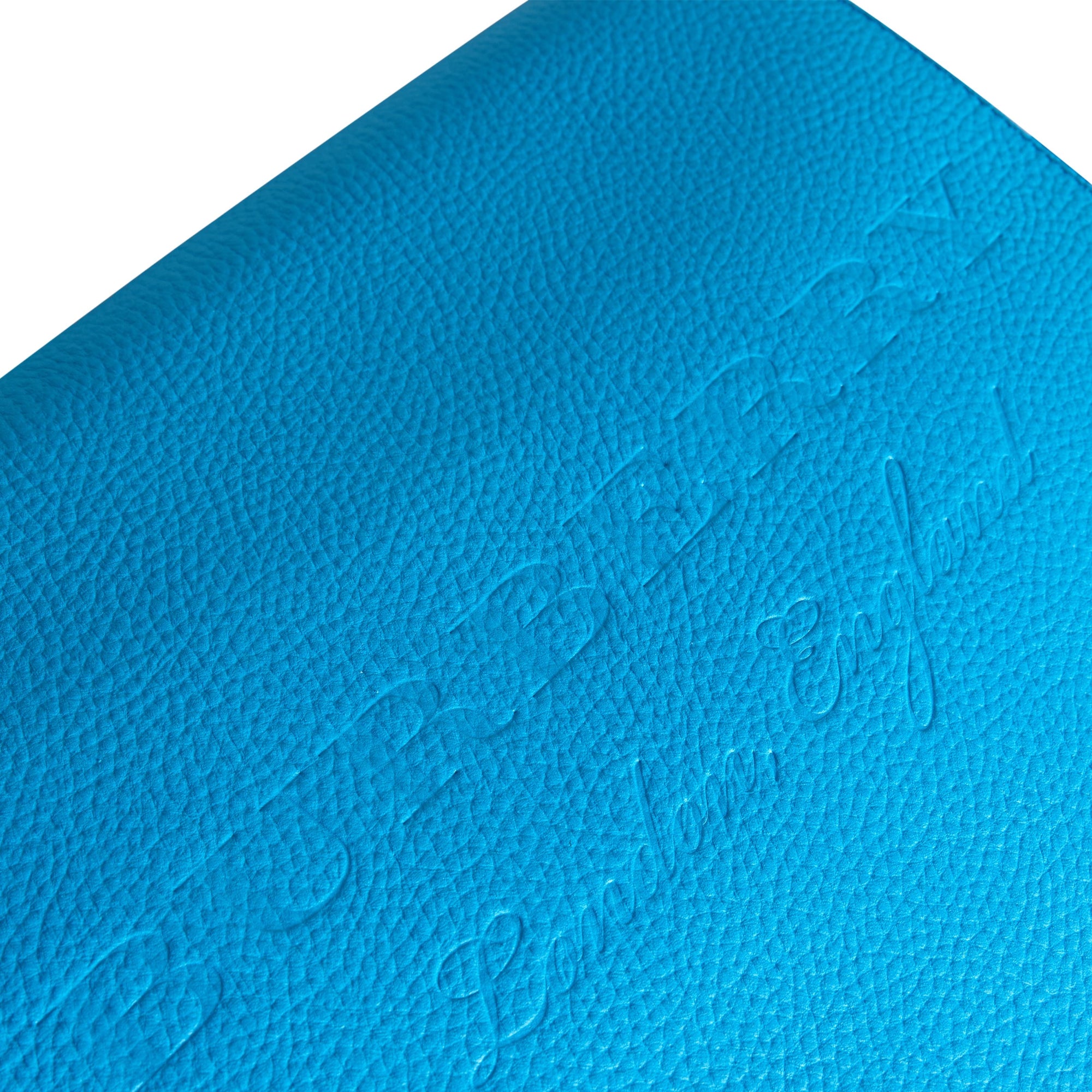 Grand sac Messenger en cuir estampé - Neon Blue