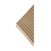 Bandana en cachemire à motif Vintage check - Sandstone