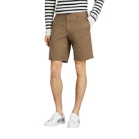 Short chino en sergé de coton - Olive Green