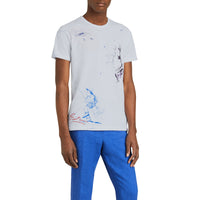 T-shirt en coton avec imprimés dessinés - White
