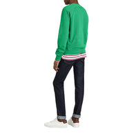 Sweat-shirt en coton à imprimé aventure - Bright Green