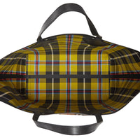 Sac tote The Giant réversible en coton à motif Vintage check - Yellow