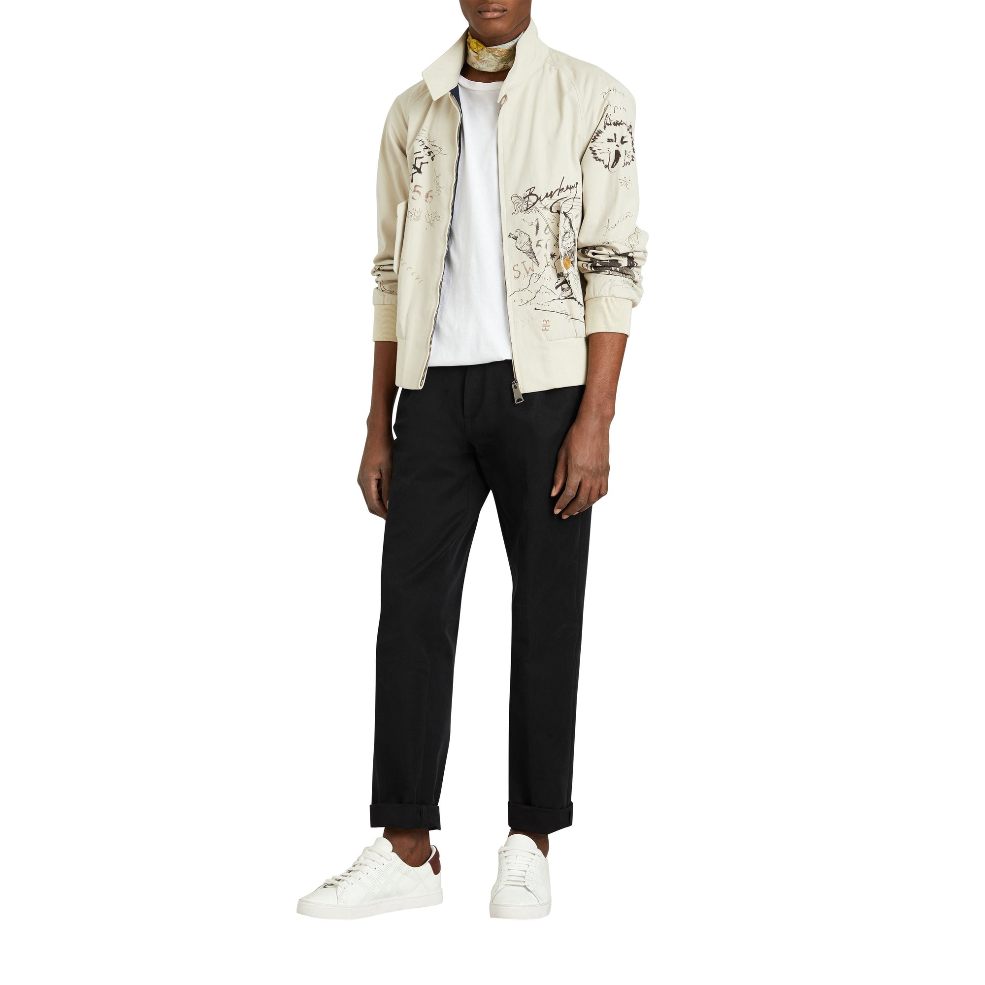 Pantalon ample en toile de coton - Black