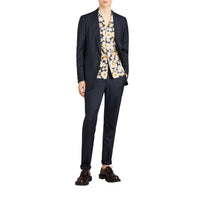 Chemise utilitaire imprimé marguerite - Black