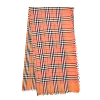 Carré bicolore en coton à motif Vintage check - Coral Rose