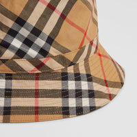 Bob en coton à motif Vintage check - Antique Yellow