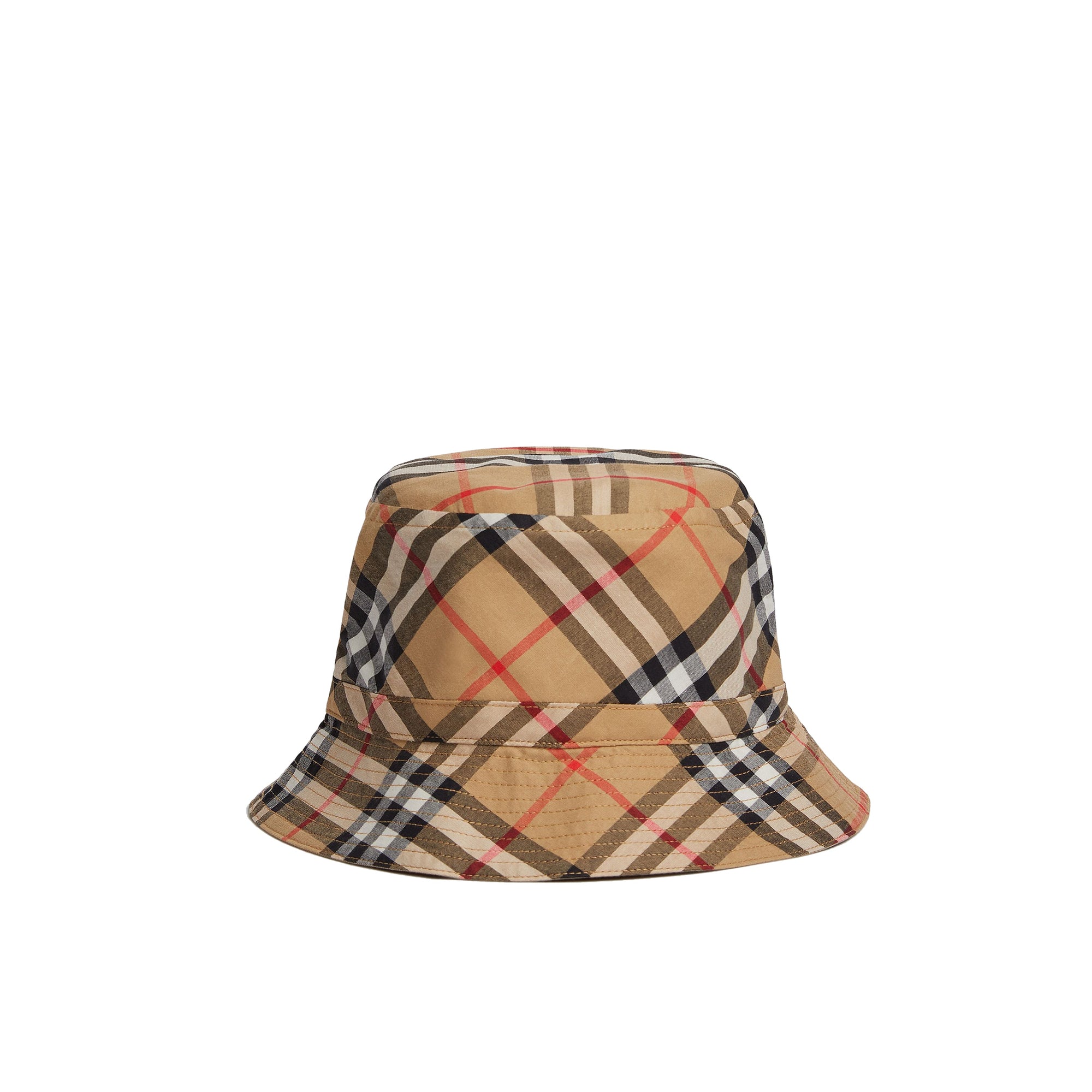 Bob en coton à motif Vintage check - Antique Yellow