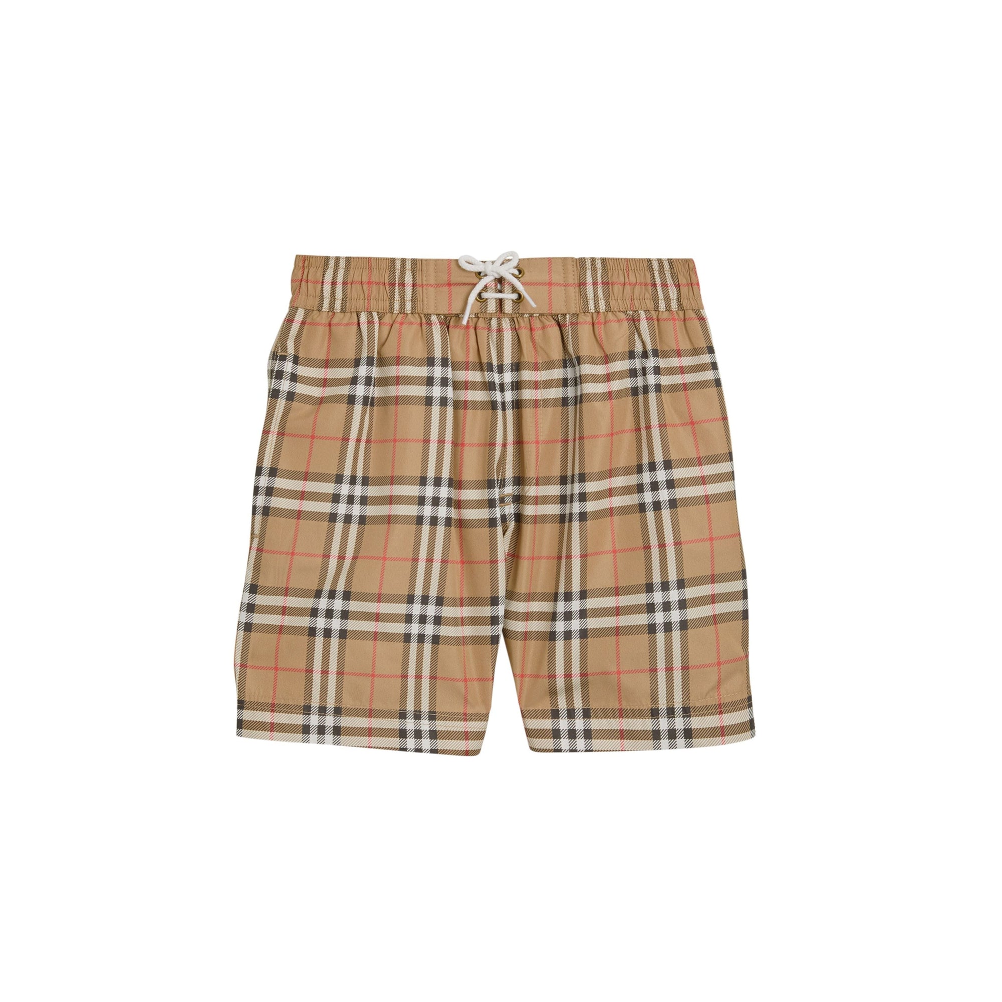 Short de bain à motif Vintage check - Camel