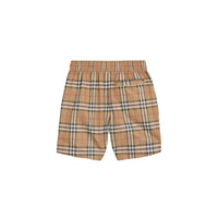 Short de bain à motif Vintage check - Camel