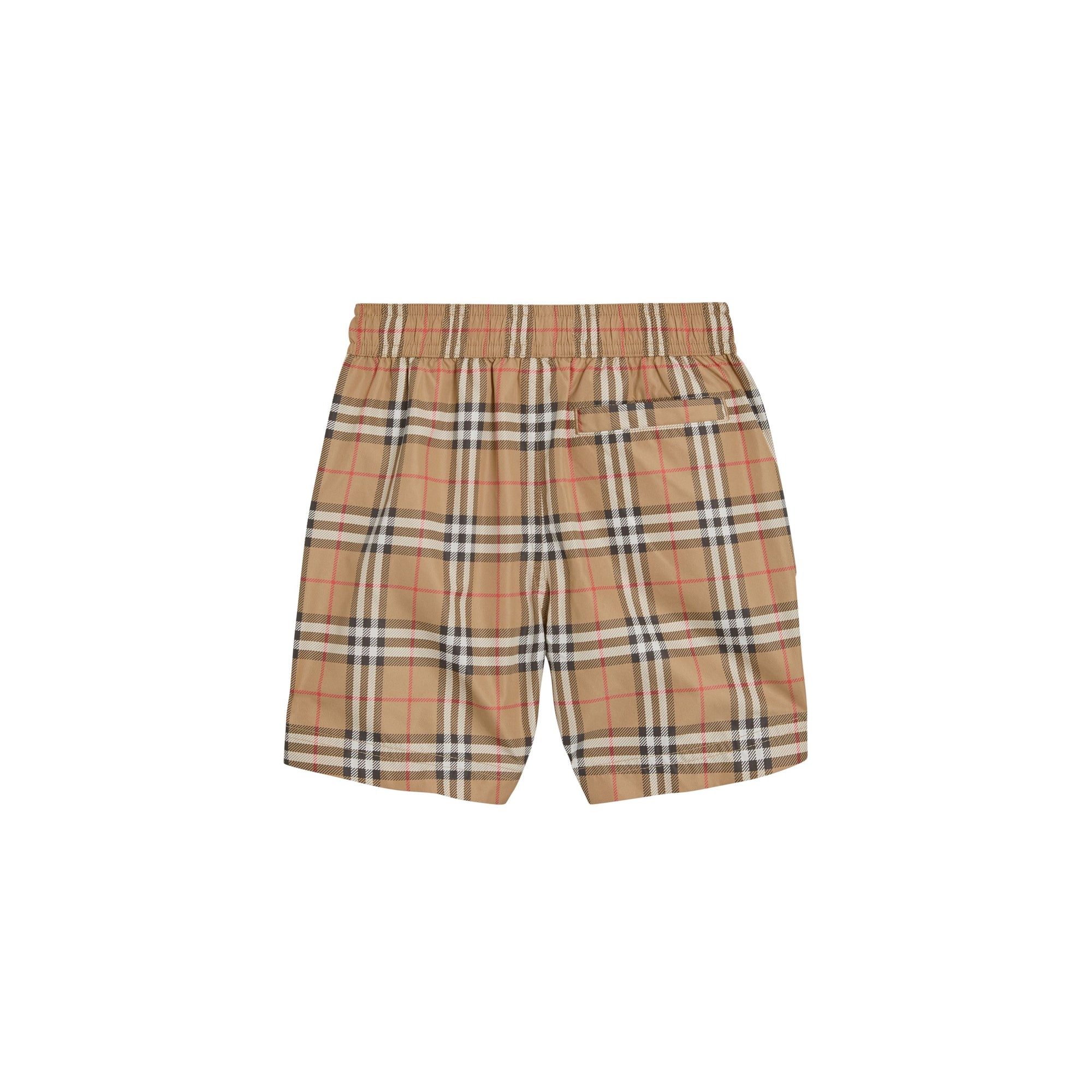 Short de bain à motif Vintage check - Camel