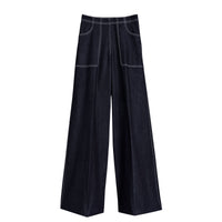Jean large stretch en denim japonais - Steel Blue