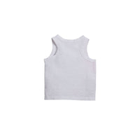 Débardeur en jersey de coton à imprimé carte postale - White