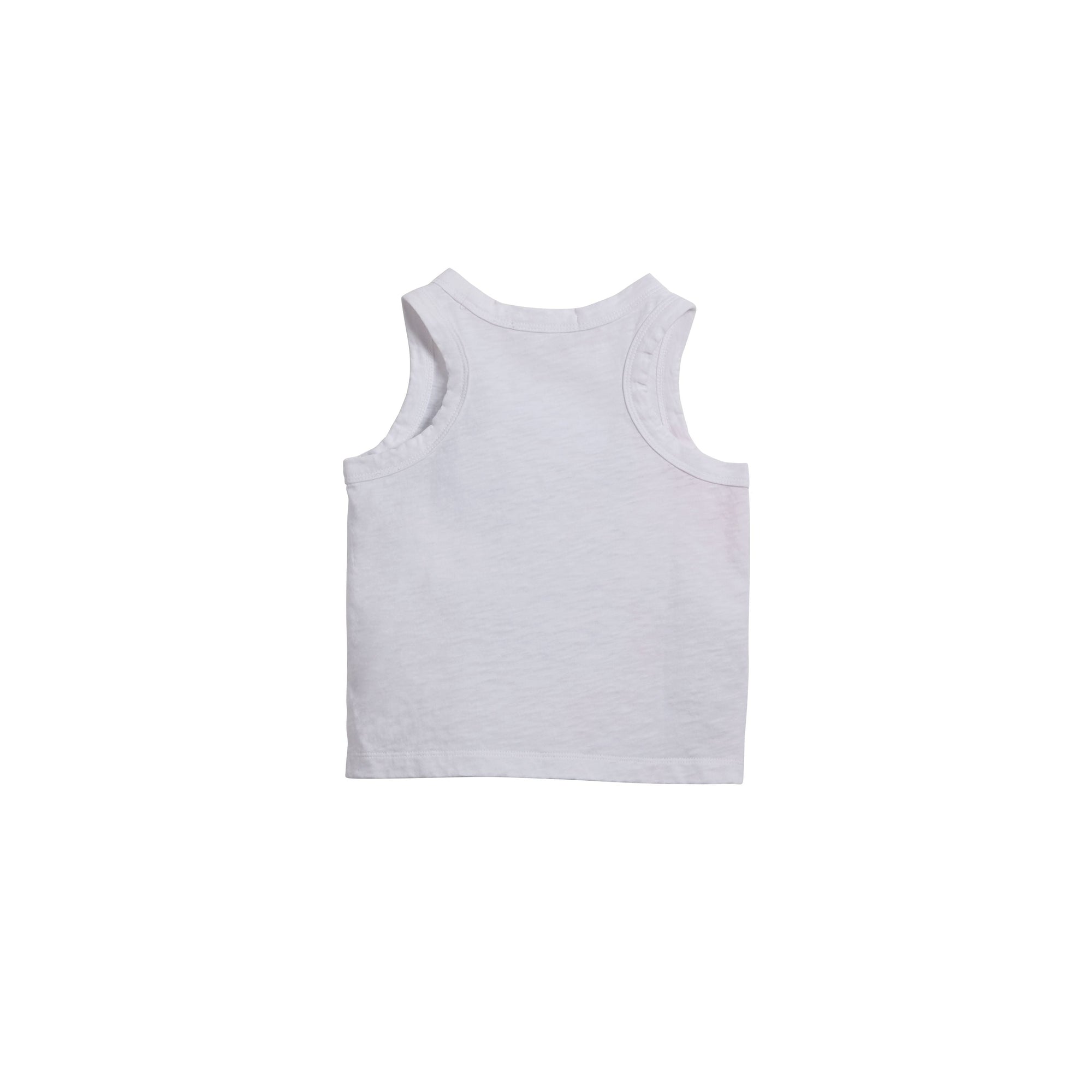 Débardeur en jersey de coton à imprimé carte postale - White