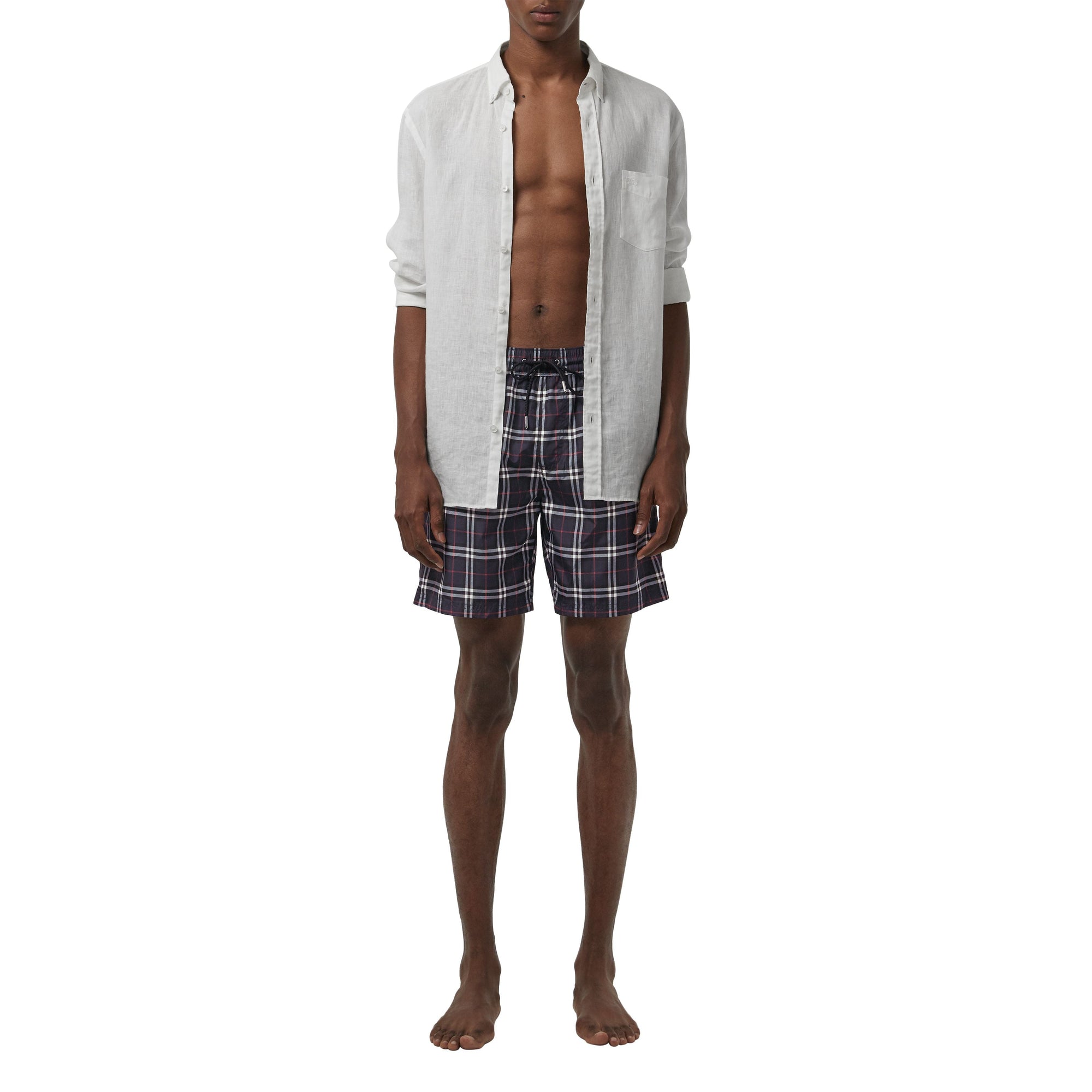 Short de bain avec cordon de serrage - Navy