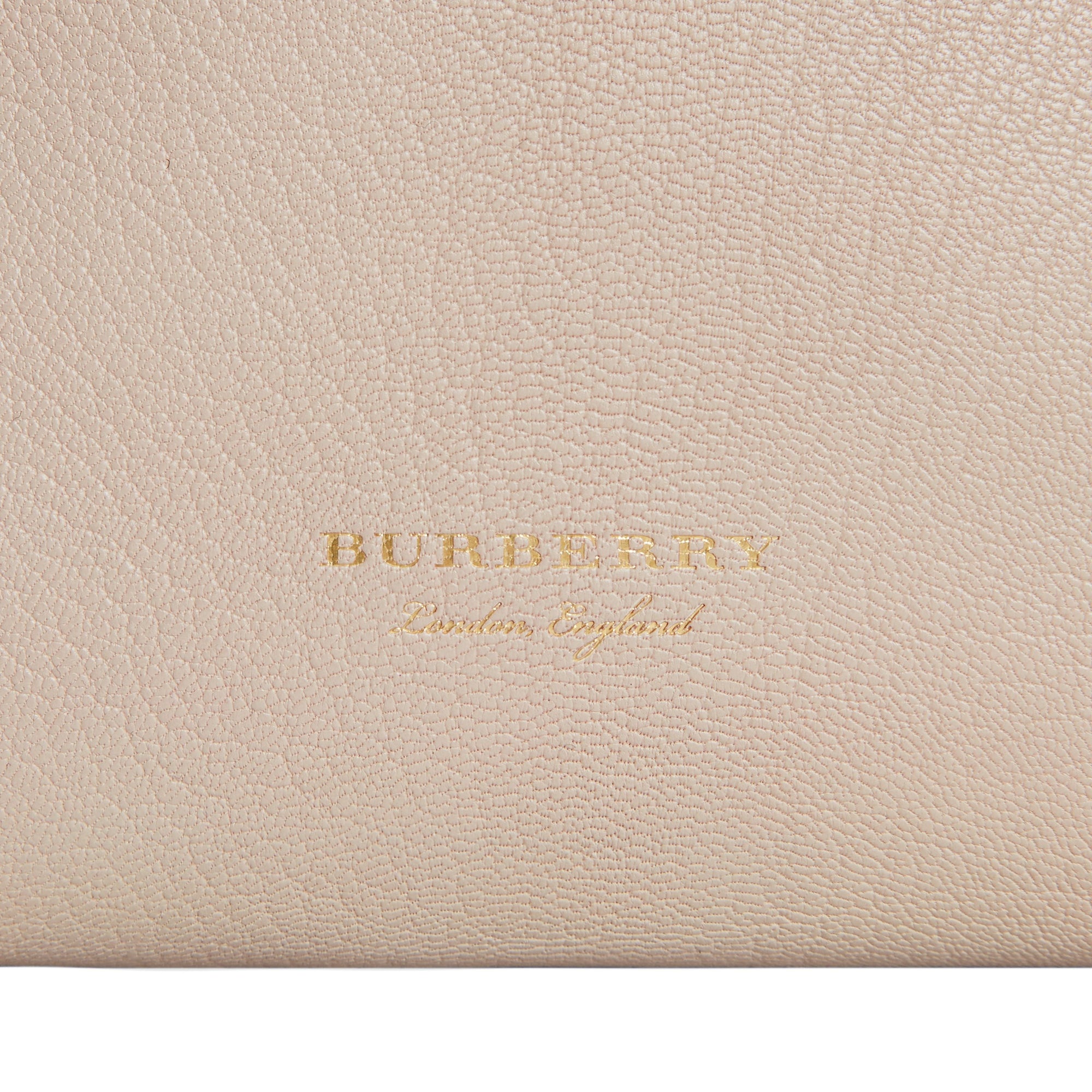 Clutch wristlet en cuir grainé - Stone
