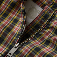 Bomber à capuche à motif check - Bright Coral Pink