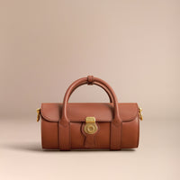 Petit sac Barrel DK88 en cuir - Tan