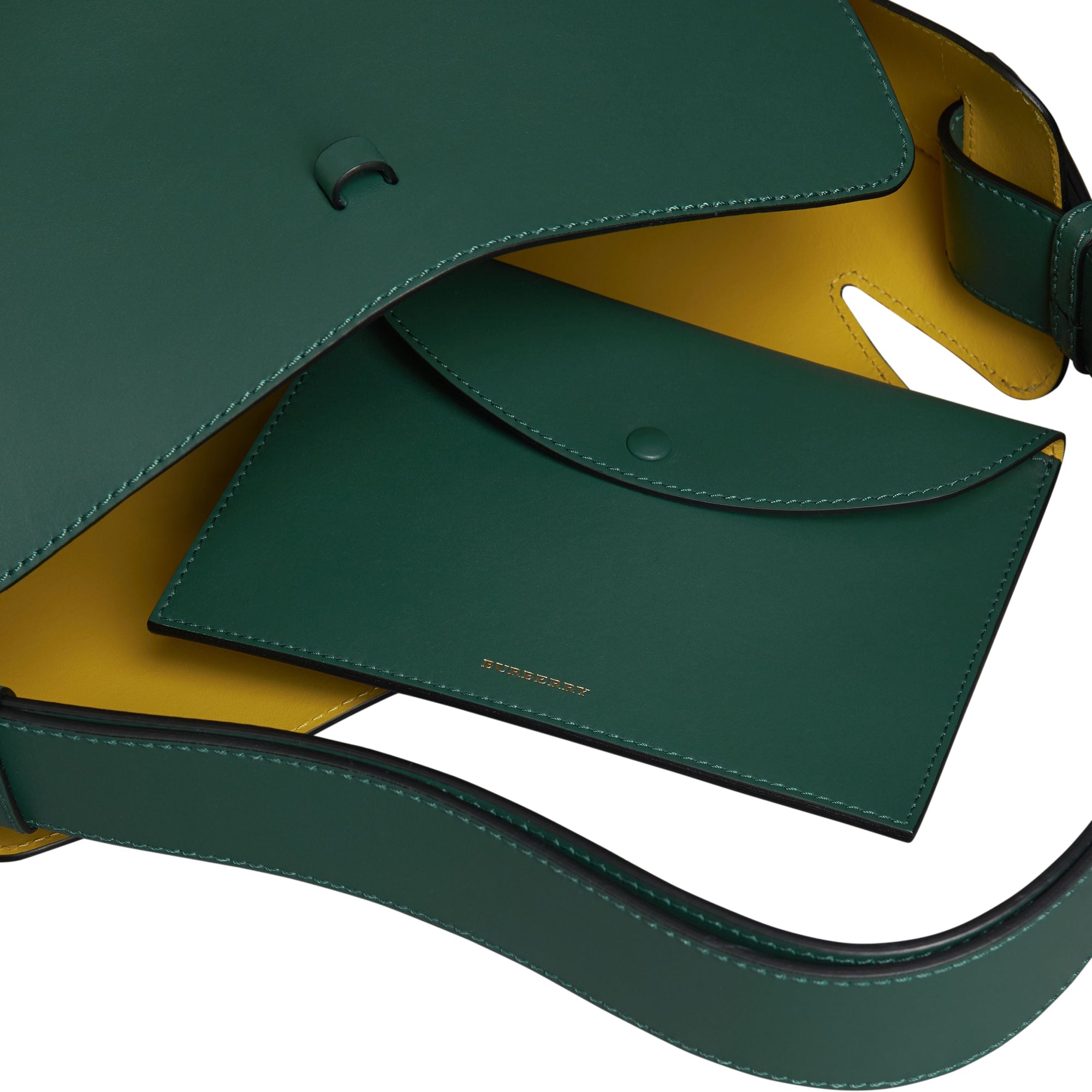 Grand sac The Bucket en cuir - Viridian Green
