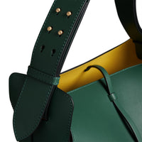Grand sac The Bucket en cuir - Viridian Green