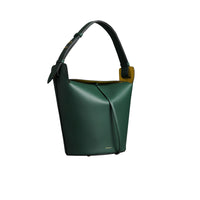Grand sac The Bucket en cuir - Viridian Green