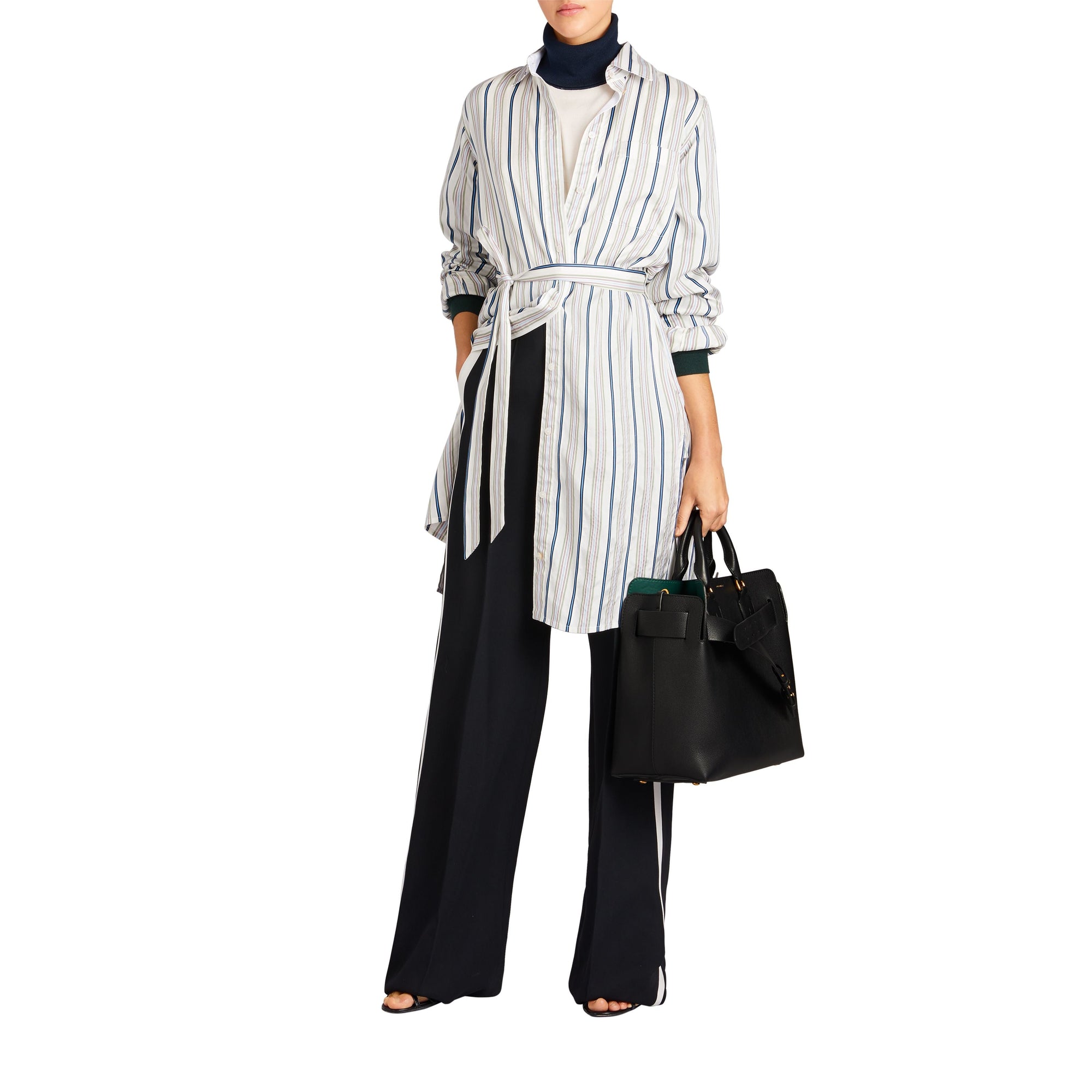 Sac The Belt moyen en cuir - Black