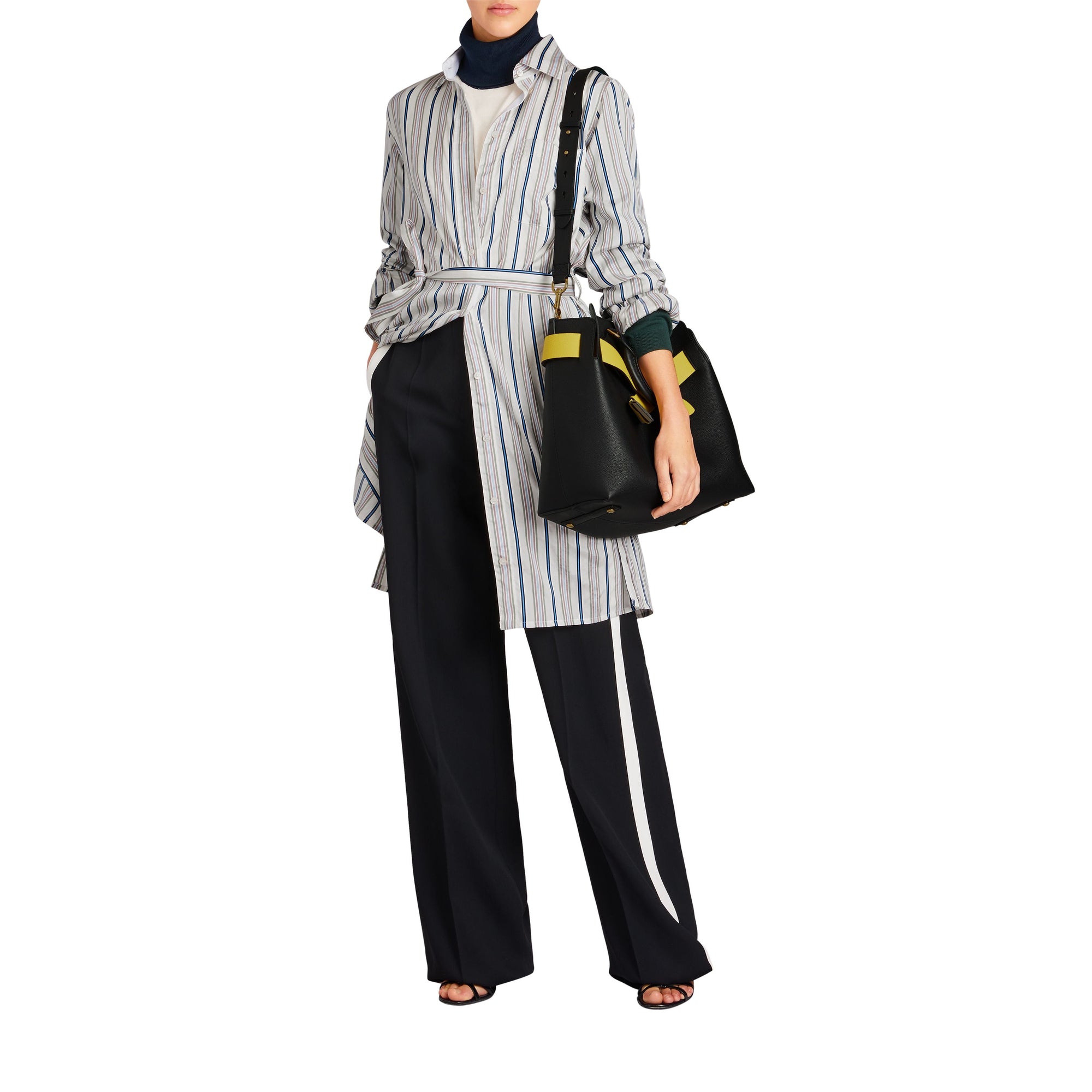 Sac The Belt moyen en cuir - Black