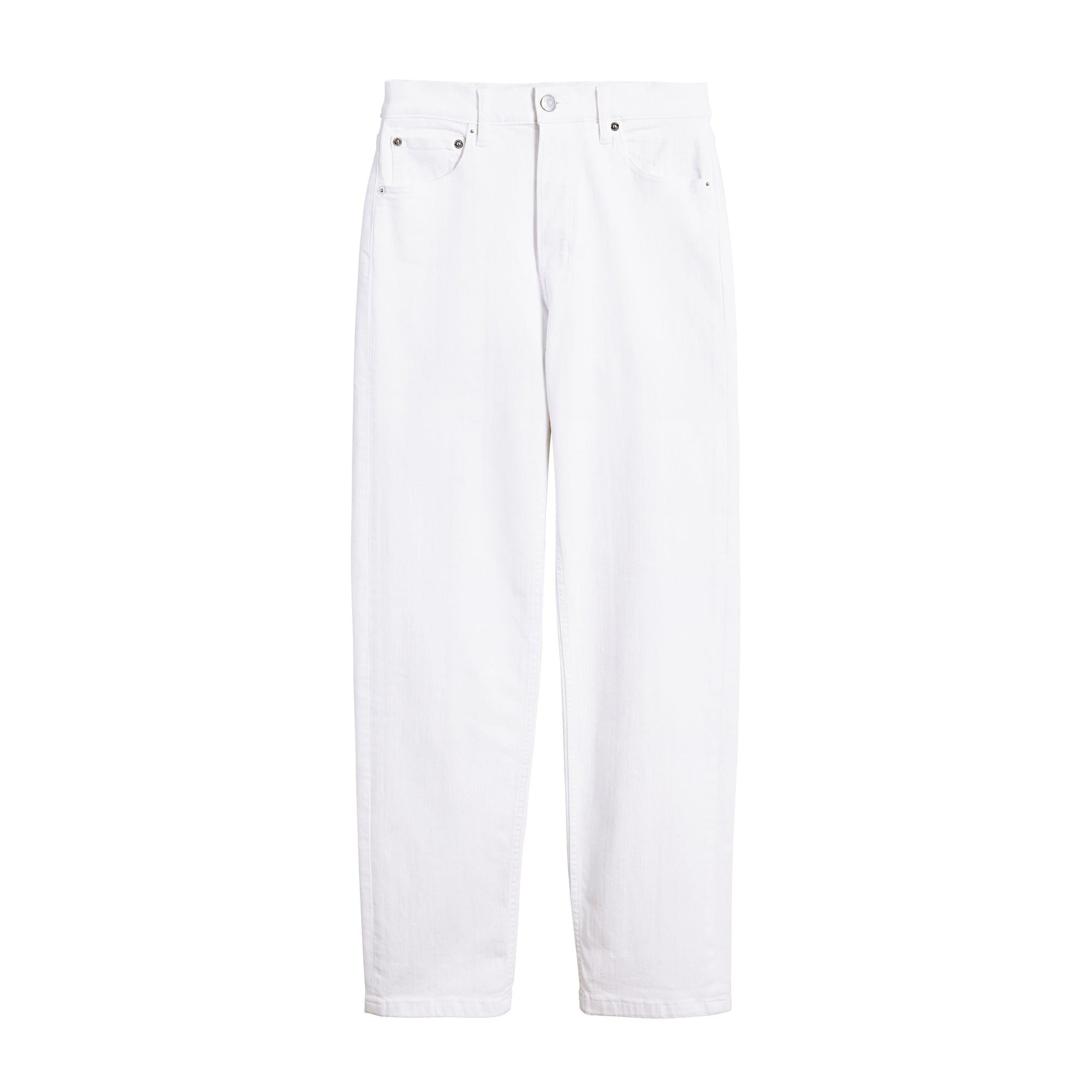 Jean de coupe droite en denim ultra-stretch - White