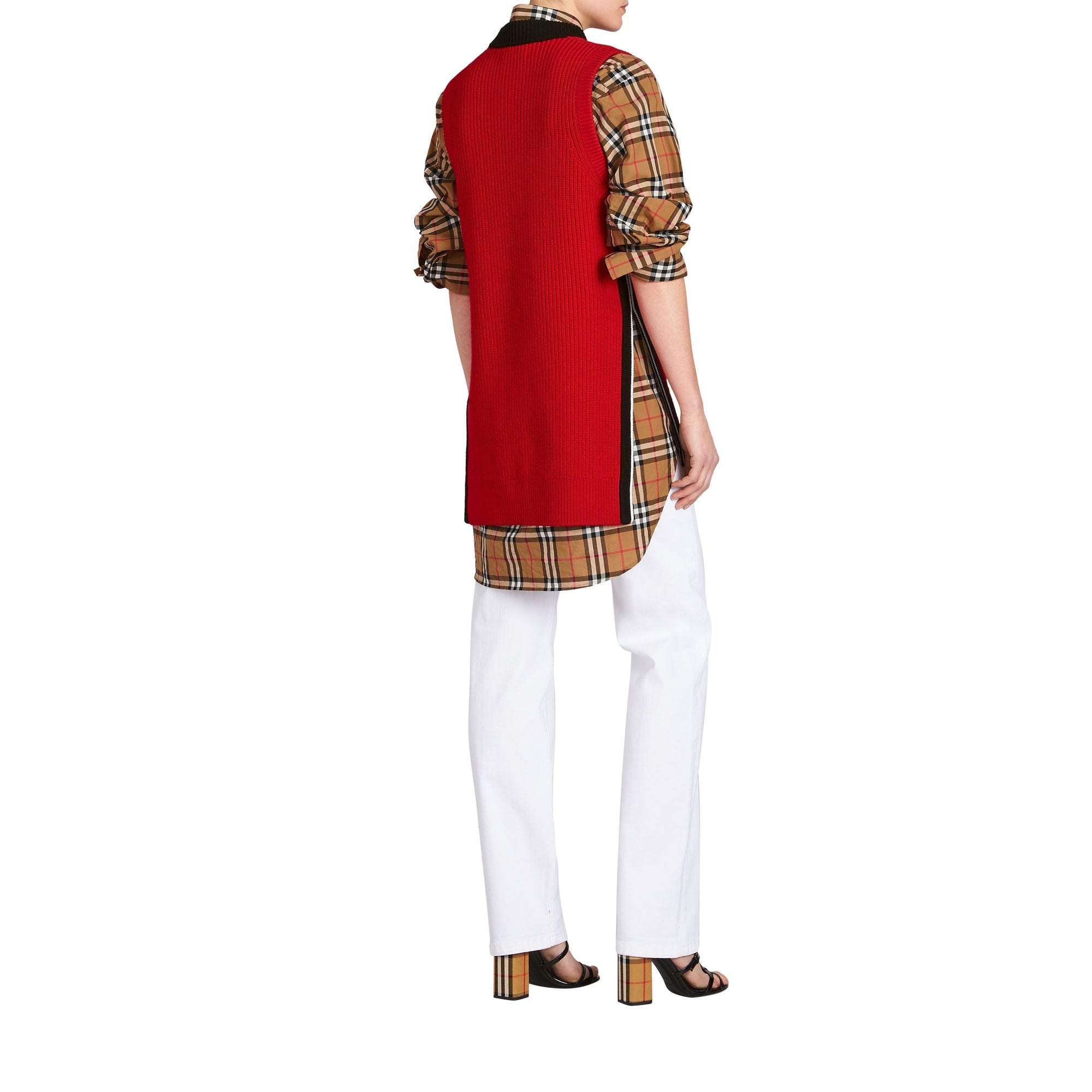 Jean de coupe droite en denim ultra-stretch - White