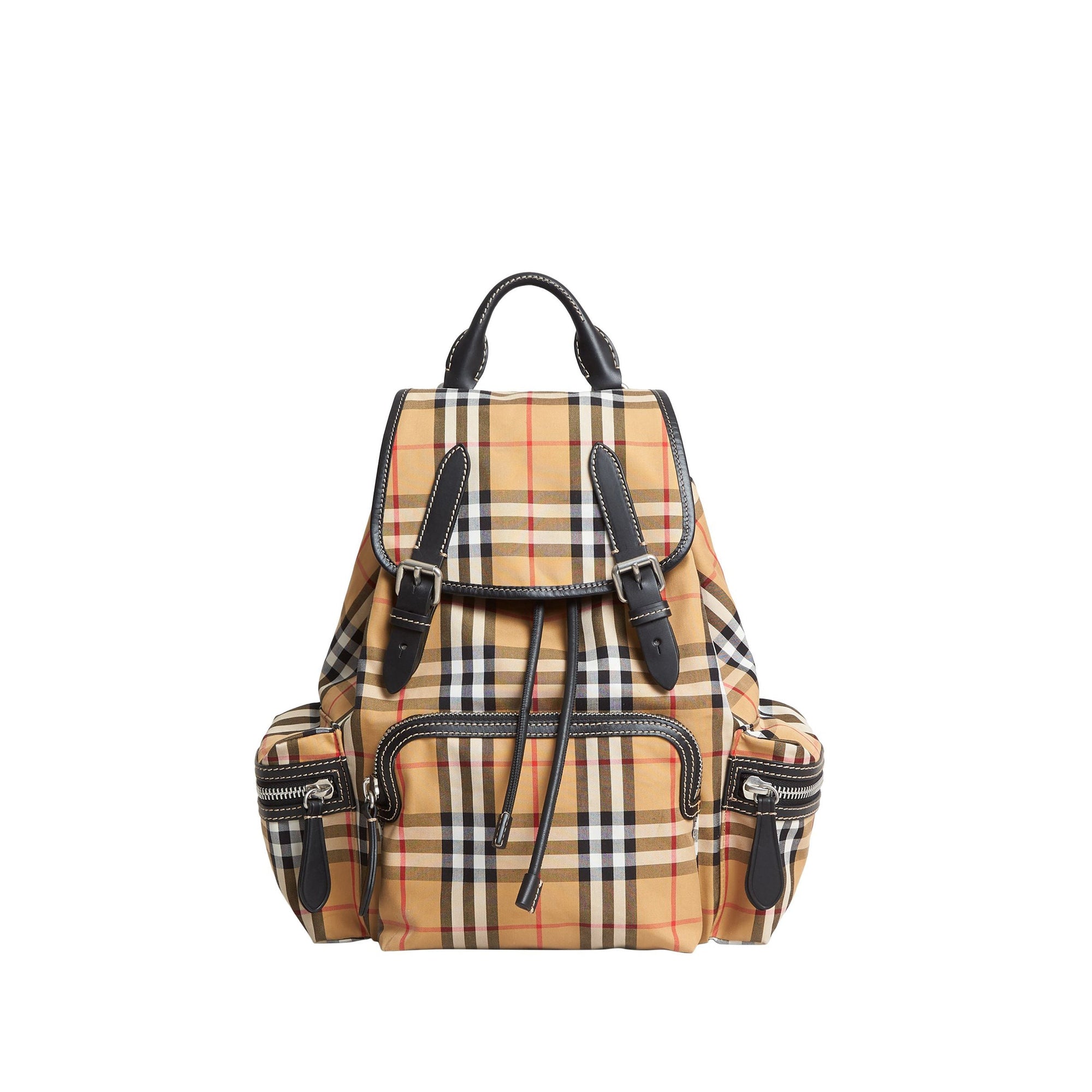 Petit sac The Rucksack à bandoulière avec motif Vintage check - Antique Yellow