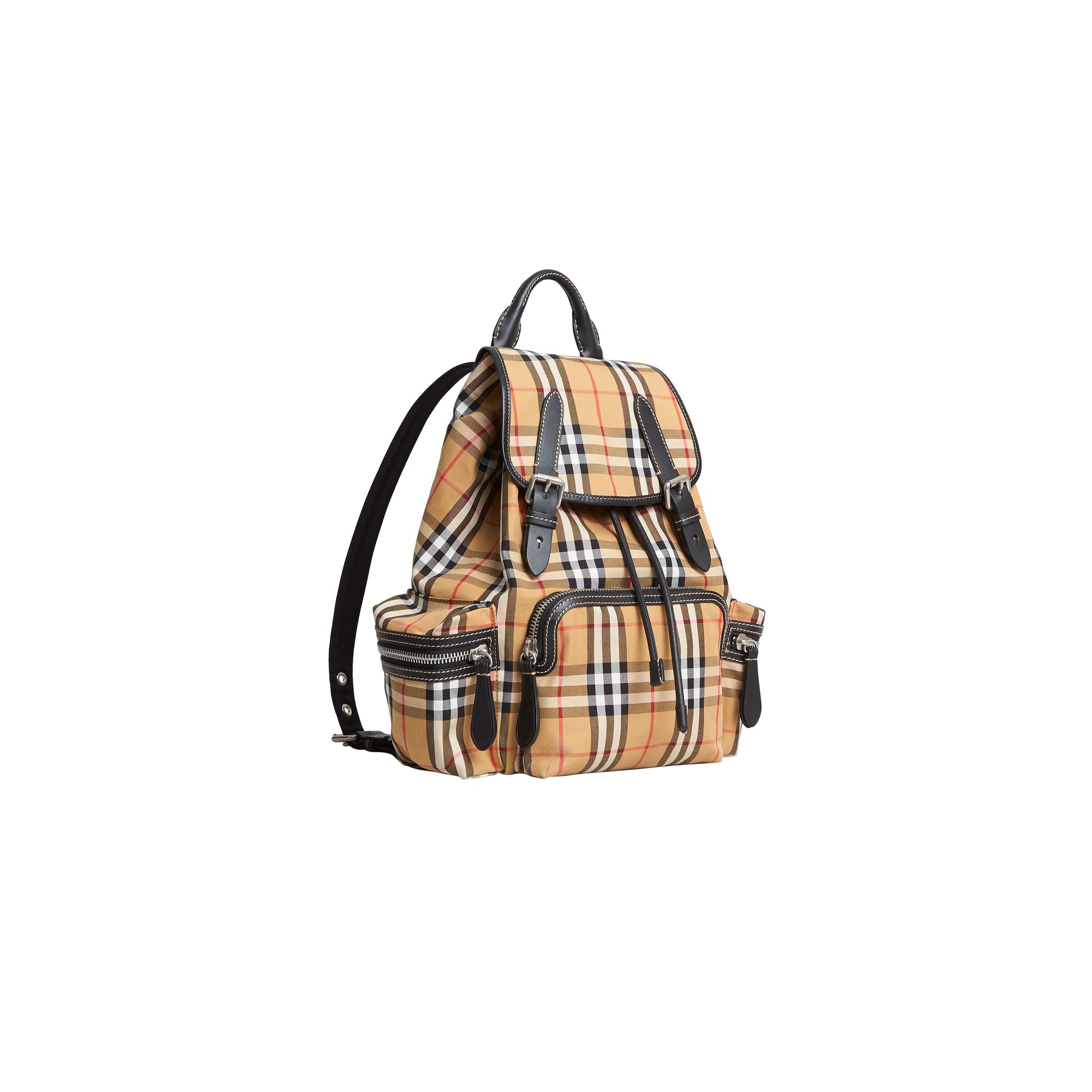Petit sac The Rucksack à bandoulière avec motif Vintage check - Antique Yellow