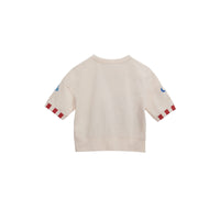 T-shirt en coton avec motif glace - Chalk White