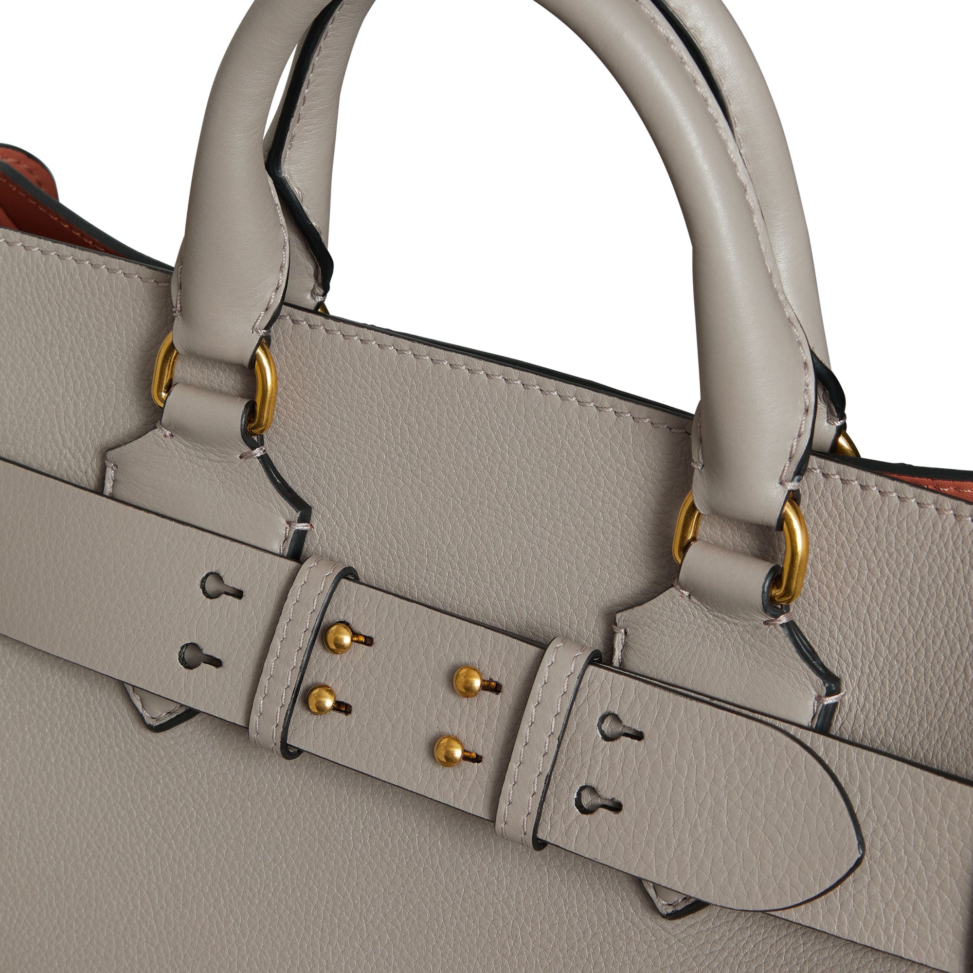 Sac The Belt moyen en cuir - Mineral Grey