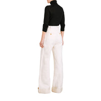Pull en soie et cachemire à col roulé - Black