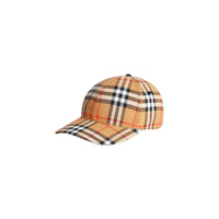 Casquette de baseball à motif Vintage check - Antique Yellow
